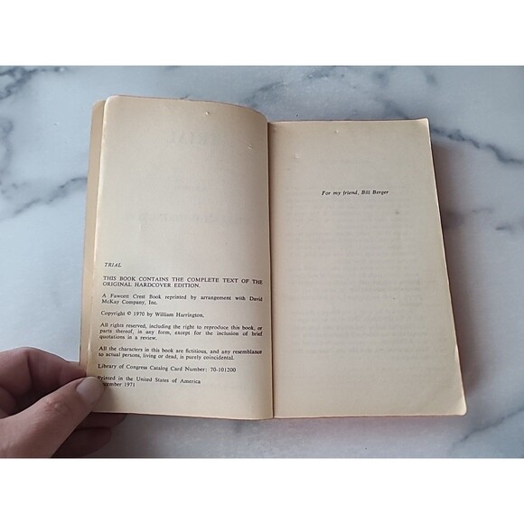 Trial By William Harrington Paperback - Picture 4 of 10